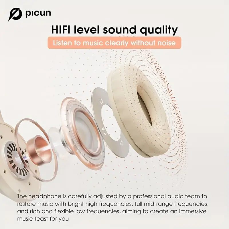 Picun B-01S Wireless Over-Ear Headphones