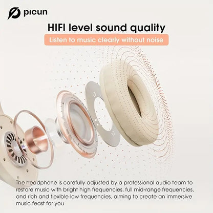 Picun B-01S Wireless Over-Ear Headphones