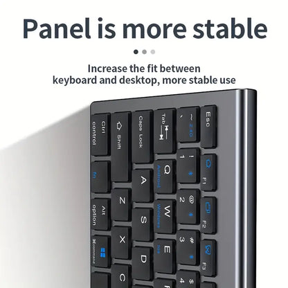 Wireless Keyboard and Mouse Combo Rechargeable Full Size Multi-Device Wireless Keyboard Mouse Combo