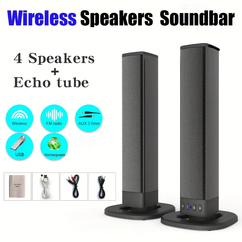 Home Theater Stereo Surround Wireless Speaker 20W Powerful sound
