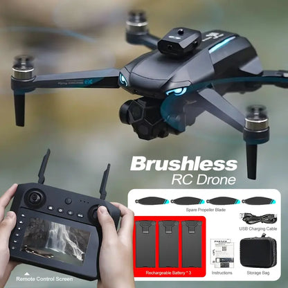 Foldable FPV Remote Control Drone Quadcopter 11.43 cm Screen HD 4K Camera