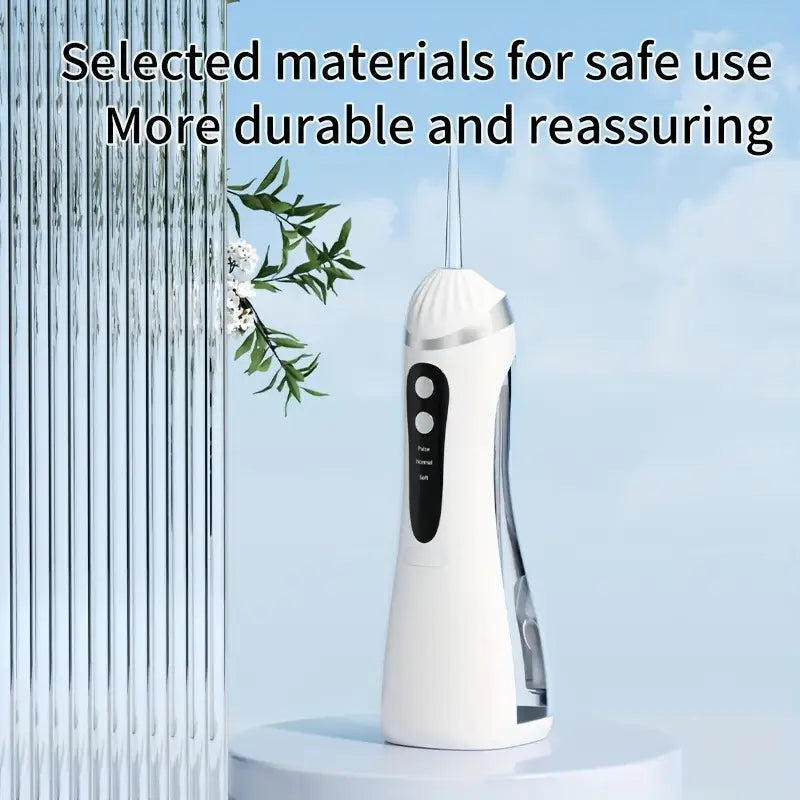 Electric Dental Flosser with 4 Nozzles 3 Modes Large Capacity Water Tank High-Pressure Water Flosser.