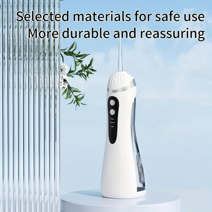 Electric Dental Flosser with 4 Nozzles 3 Modes Large Capacity Water Tank High-Pressure Water Flosser.