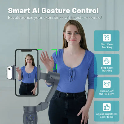 COMITOK L7C Smart 3-Axis Handheld Gimbal – Mobile Vlog & Selfie Stabilizer