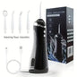 Electric Dental Flosser with 4 Nozzles 3 Modes Large Capacity Water Tank High-Pressure Water Flosser. - Black