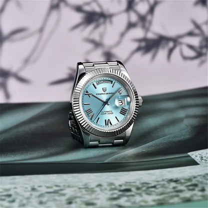 Pagani Design Mens Watch 40mm Japanese NH36A Automatic Mechanical Stainless Steel Luxury Mens Wristwatch