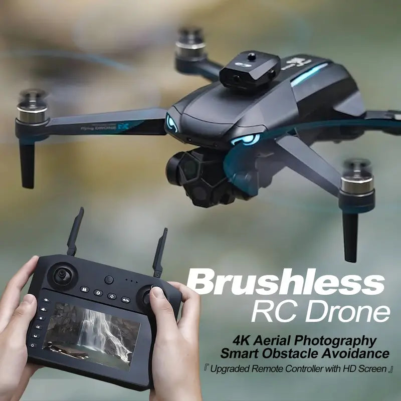 Foldable FPV Remote Control Drone Quadcopter 11.43 cm Screen HD 4K Camera