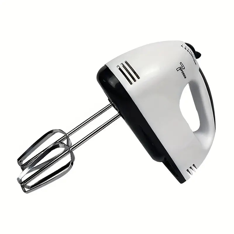 White European Standard Electric Smart Multifunctional Egg Beater Mixer - 6pcs Set