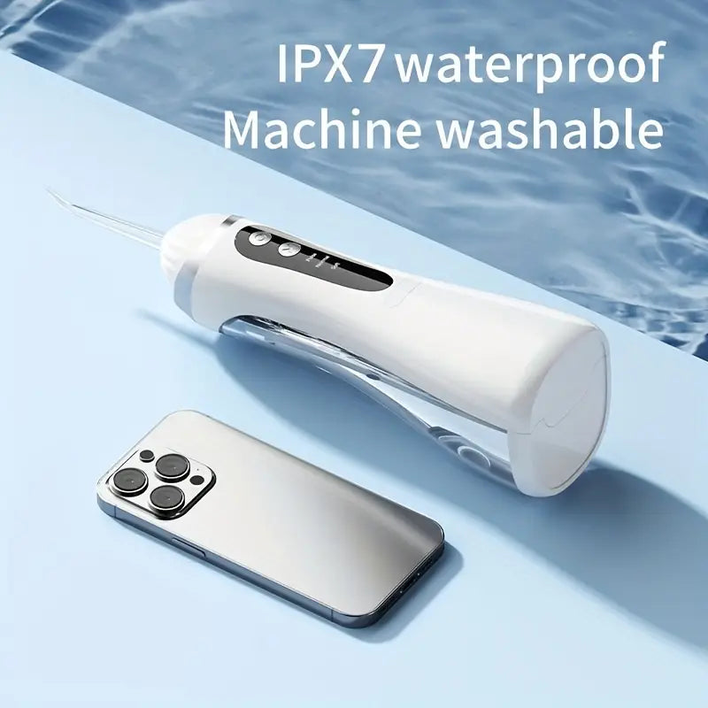 Electric Dental Flosser with 4 Nozzles 3 Modes Large Capacity Water Tank High-Pressure Water Flosser.