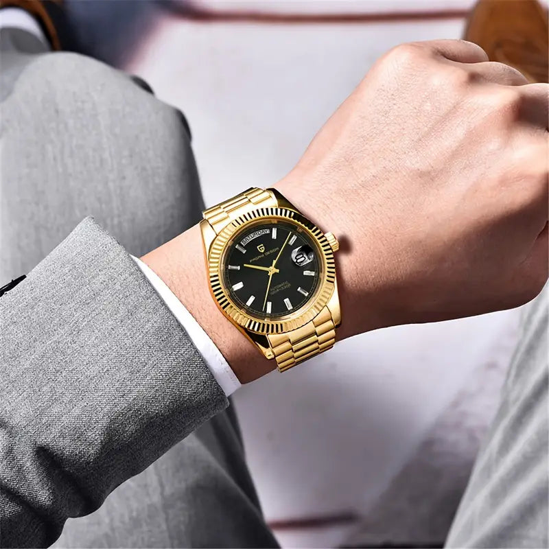Pagani Design Mens Watch 40mm Japanese NH36A Automatic Mechanical Stainless Steel Luxury Mens Wristwatch