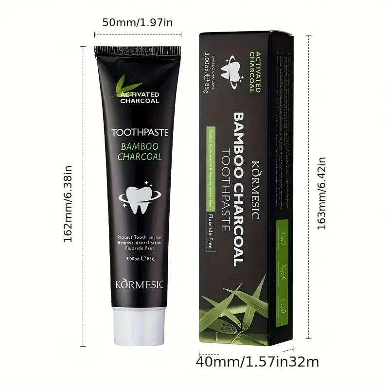 2pcs Bamboo Charcoal Toothpaste