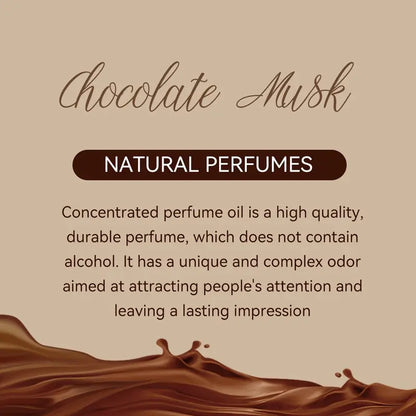 Chocolate Vanilla Musk Perfume Oil – Long-Lasting & Skin-Friend