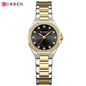 CURREN Women’s Luxury Rhinestone Watch – Elegant Stainless Steel Timepiece - Silvery Black