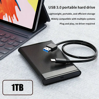 Portable High-Speed USB 3.0 External Hard Drive – 320GB / 500GB / 1TB – Type-C Interface - Escour Mart