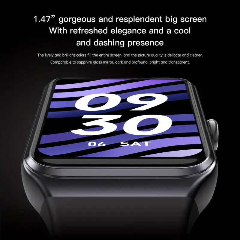 Fitness Tracker Smart Watch – Compatible with iPhone and Android Phones