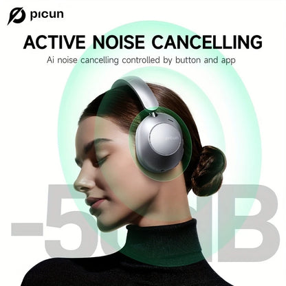 Picun F6 Hybrid Active Noise Cancelling Headphones - Escour Mart