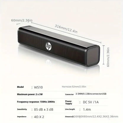 HP WS10 Stereo Soundbar