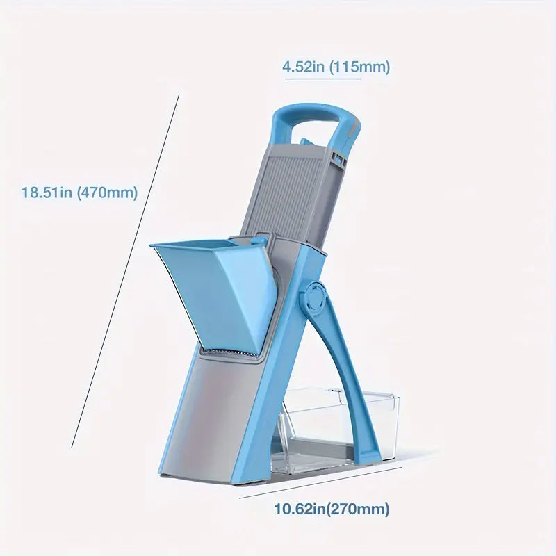 GENAI Multifunctional Vegetable Cutter & Fruit Slicer – Adjustable & Foldable Design
