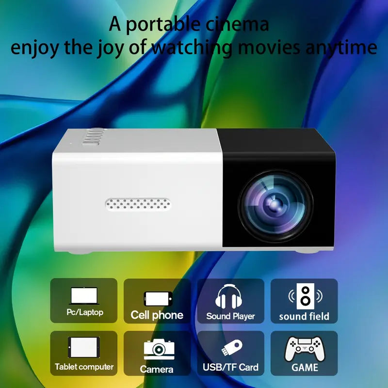 Mini portable projector home theater micro-movie projector