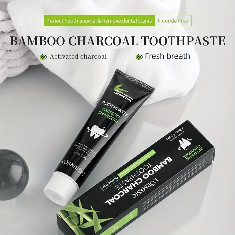 2pcs Bamboo Charcoal Toothpaste