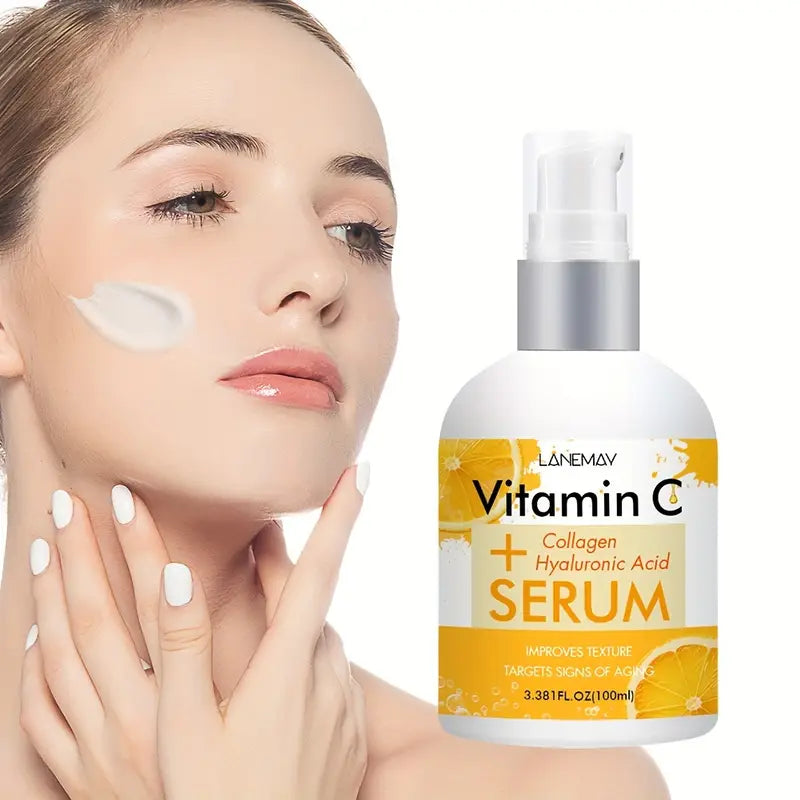 Vitamin C Serum with Collagen - Hydrates Moisturizes & Improves Skin Texture