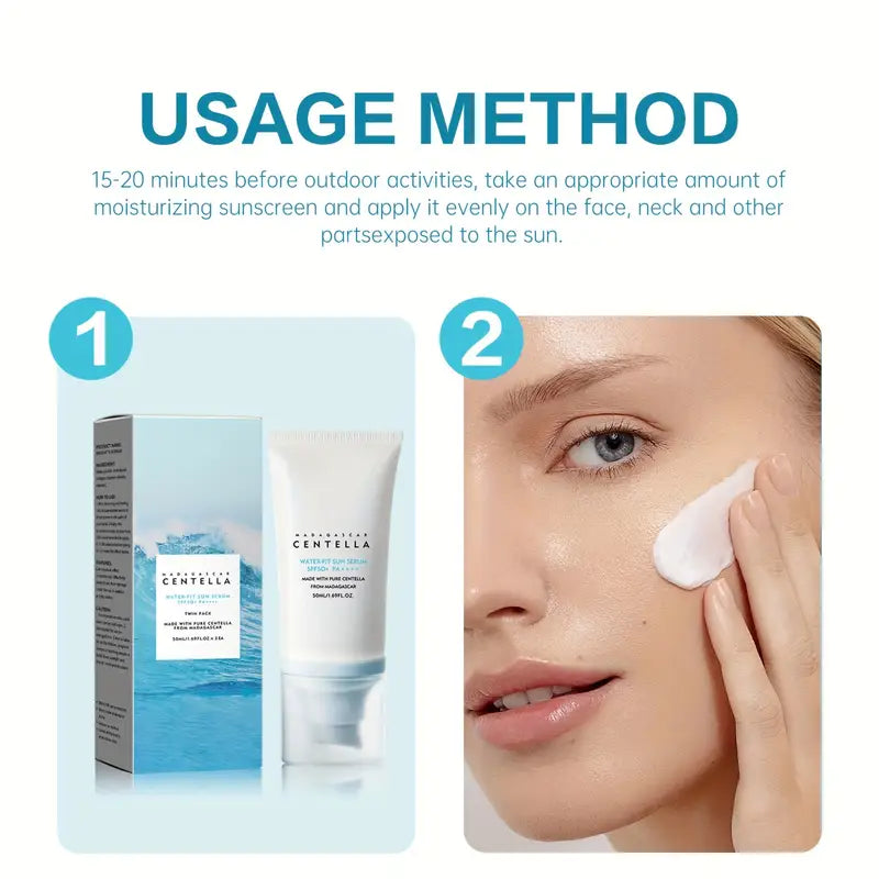 Centella SPF50 + PA + + + + Lightweight Waterproof Sun Cream
