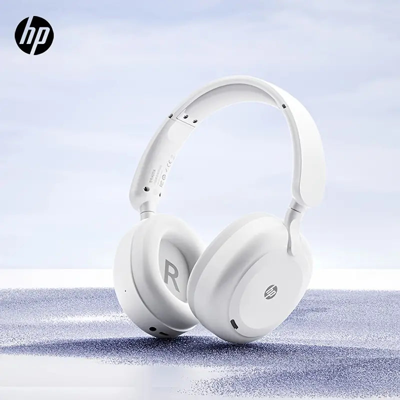 HP Headphones 8NW92PA With Wireless Active Noise Cancellation - White