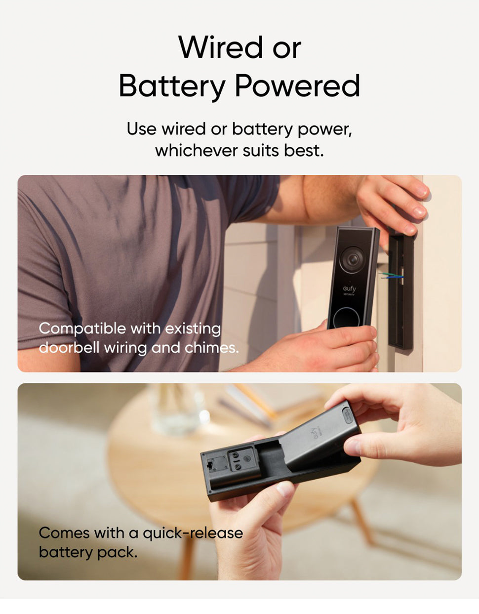 eufy Security Video Doorbell E340 Dual Cameras with Delivery Guard 2K Full HD