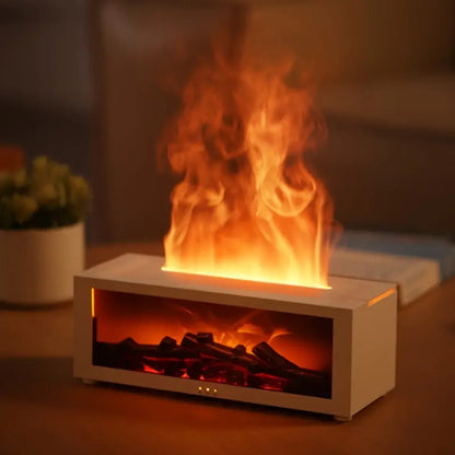 Colorful Flame USB Aroma Diffuser - White