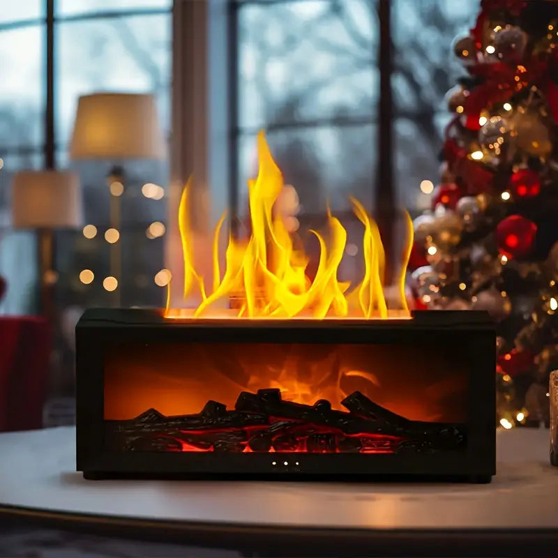 Colorful Flame USB Aroma Diffuser - Black