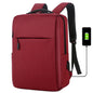 Vanaheimr 40.64cm Travel Laptop Backpack – Lightweight Durable & USB Charging - Red