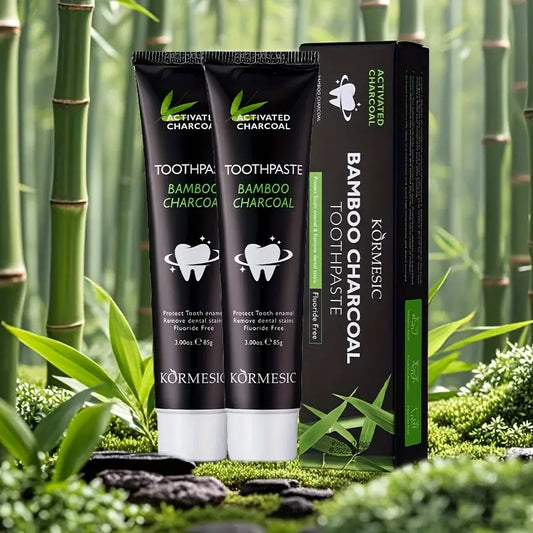 2pcs Bamboo Charcoal Toothpaste